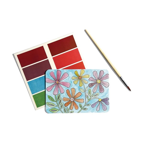 Set artistic cu acuarele DIY - Scenic Hues - Flori si gradini