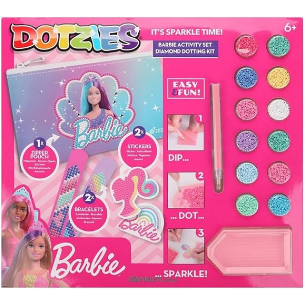 Set creativ 5 in 1, Barbie, pictura cu diamante