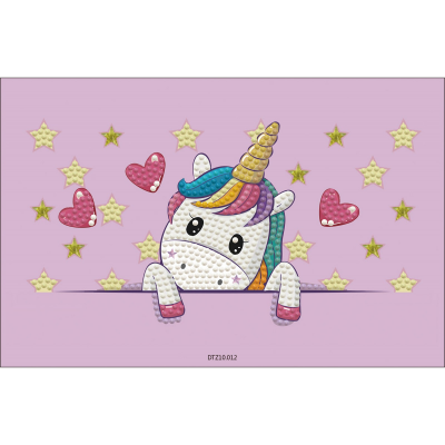 Set creativ 5 in 1, Unicorn, pictura cu diamante