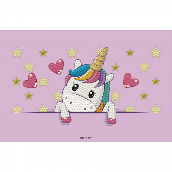 Set creativ 5 in 1, Unicorn, pictura cu diamante