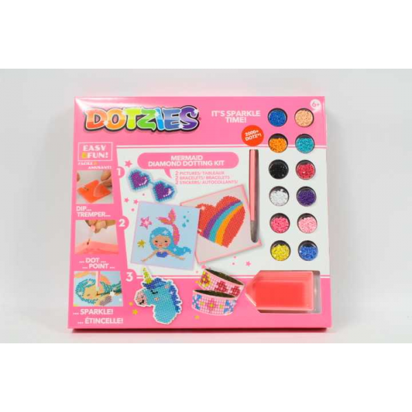 Set creativ 6 in 1, Sirena, pictura cu diamante