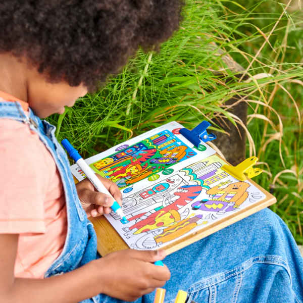 Set creativ de pictura dupa numere cu markere Colortopia - Aventuri Epice (Set de 6 culori duble)