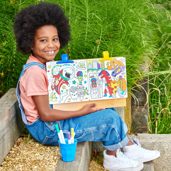 Set creativ de pictura dupa numere cu markere Colortopia - Aventuri Epice (Set de 6 culori duble)