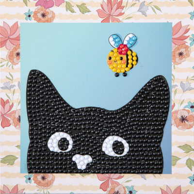 Set creativ pictura cu diamante - Mischievous - Pisica