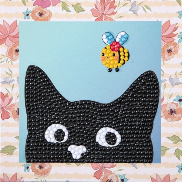 Set creativ pictura cu diamante - Mischievous - Pisica