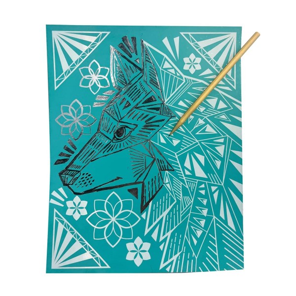 Set creativ Razuieste si Straluceste - Geo Animals