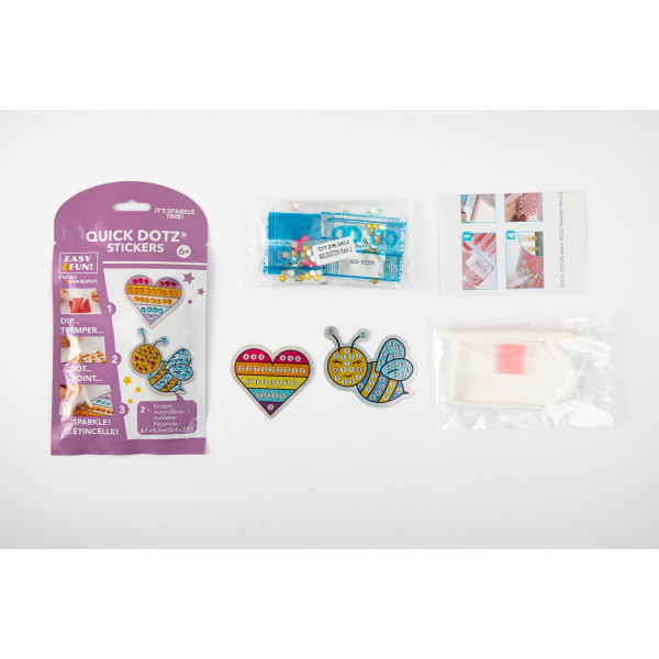 Set creativ super-rapid, autocolante BIG DOTZ - Inima si albina