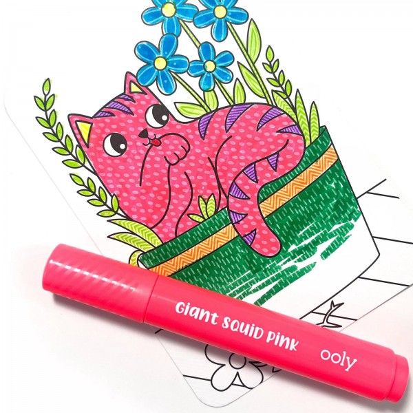 Set de colorat cu modele secrete Undercover Art - Pisicute