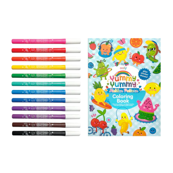 Set de Colorat Parfumat Yummy Yummy ,   3 in 1