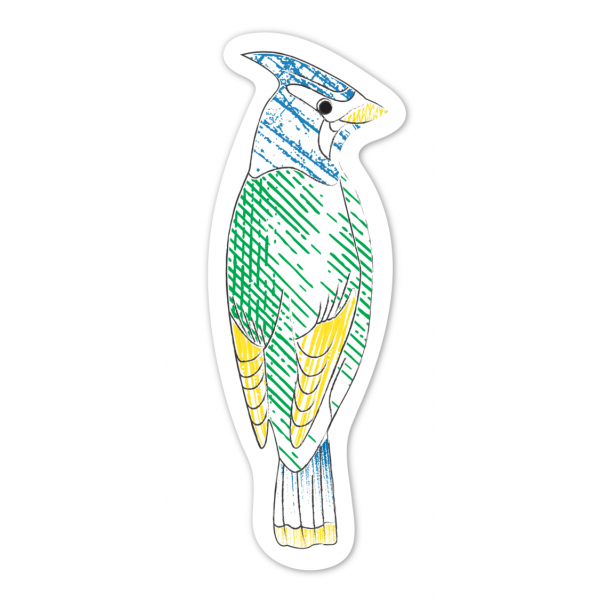 Set pictura cu apa - semne de carte Pasari, colectia Creatii Naturale