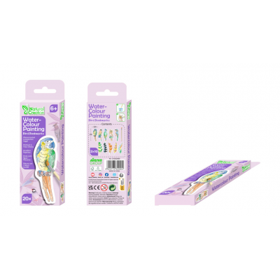 Set pictura cu apa - semne de carte Pasari, colectia Creatii Naturale
