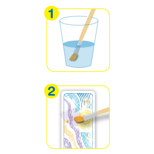Set pictura cu apa - semne de carte Spatiu, colectia Creatii Naturale