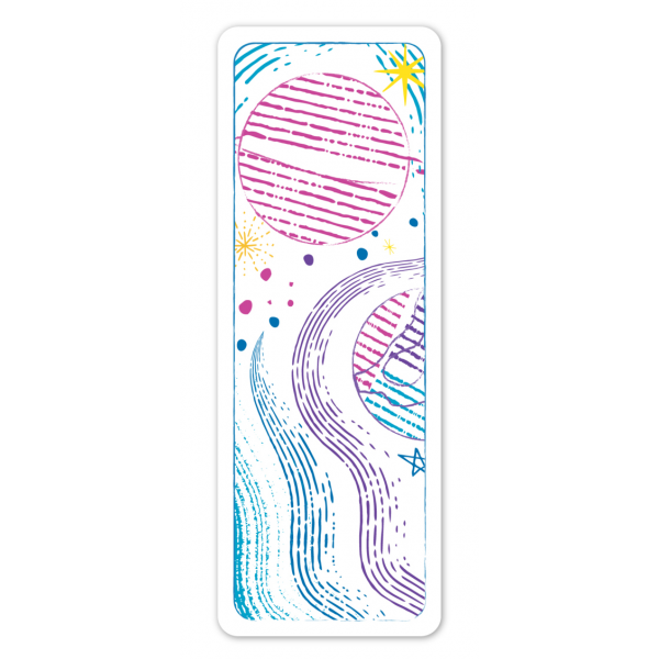 Set pictura cu apa - semne de carte Spatiu, colectia Creatii Naturale