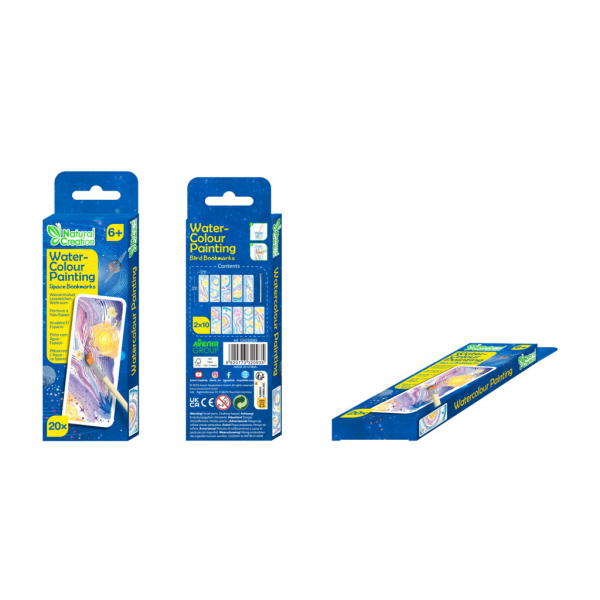 Set pictura cu apa - semne de carte Spatiu, colectia Creatii Naturale