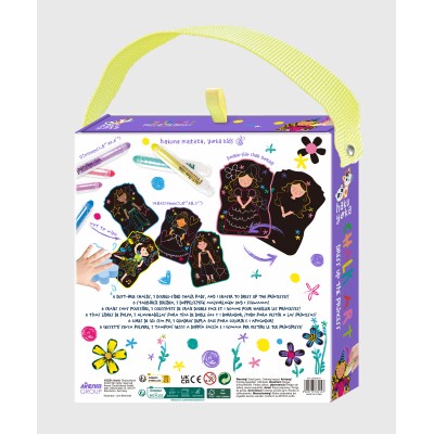 Set portabil de desen cu creta, Haku Yoka ,   Imbraca Printesa