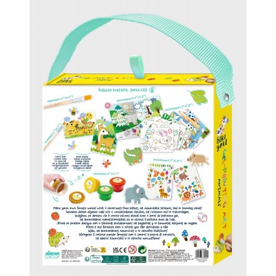 Set portabil de pictura cu gel Haku Yoka - Animale