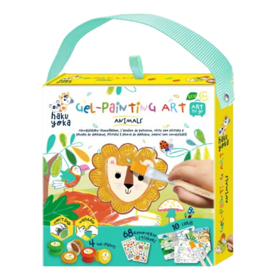 Set portabil de pictura cu gel Haku Yoka - Animale