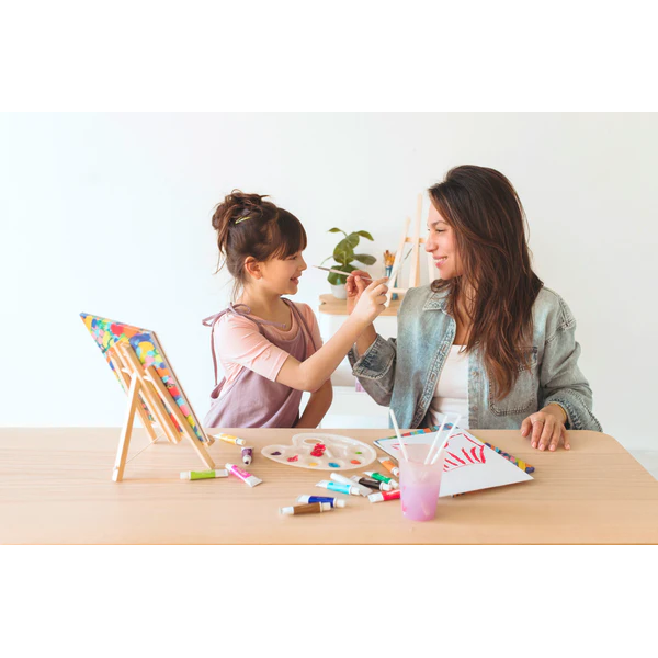 Set vopsele acrilice Paintology, 12 culori clasice si 2 pensule