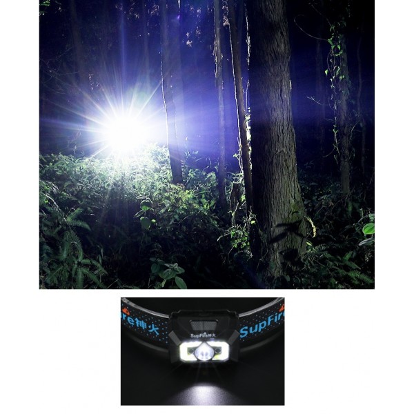 Lanterna LED pentru cap Supfire X30, USB, 500lm, 130m