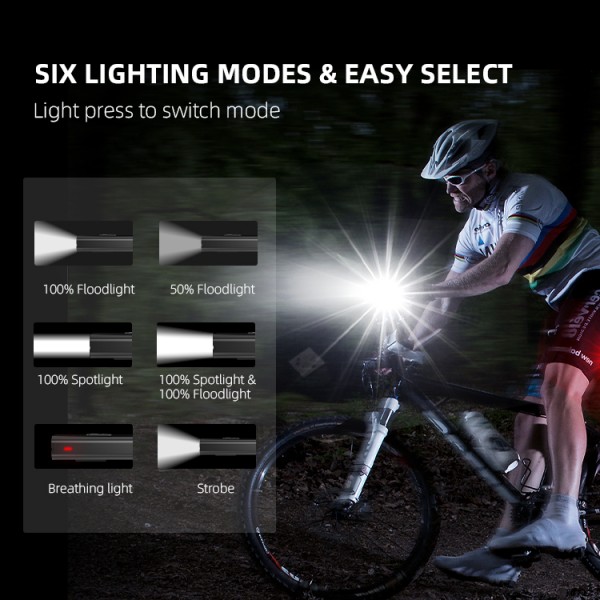 Lanterna LED pentru bicicleta Supfire GT-R3, 1400lumeni, 130m, acumulator 2400 mAh, USB Lanterna LED pentru bicicleta Supfire GT-R3, 1400lumeni, 130m, acumulator 2400 mAh, USB