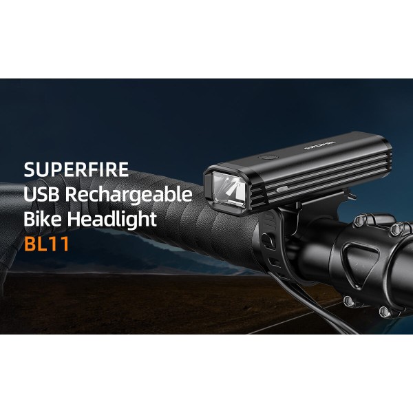 Lanterna LED pentru bicicleta Supfire BL11, 120m, 400Lm, acumulator 2000 mAh, USB Lanterna LED pentru bicicleta Supfire BL11, 120m, 400Lm, acumulator 2000 mAh, USB