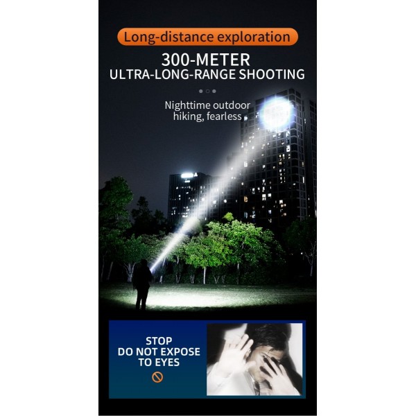 Lanterna LED Superfire L22, 5000lm, 300M, 60W, IP44