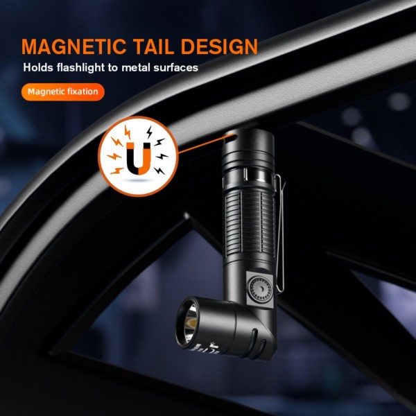 Lanterna Multifunctionala LED Supfire G19-S, USB-C, 360lm, 160m, prindere magnetica