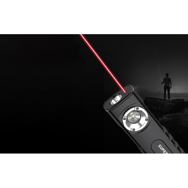 Lanterna Multifunctionala LED Superfire G20, Laser, 500 lumeni, acumulator 2000mAh, incarcare USB-C