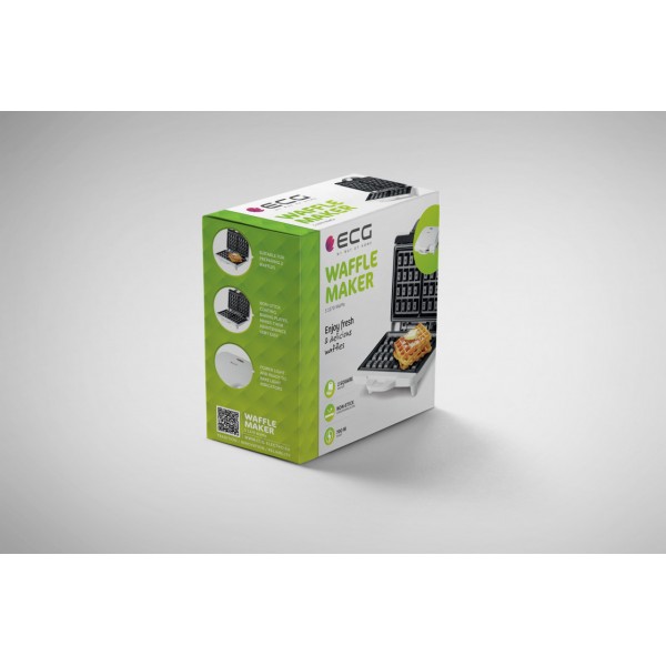 Aparat pentru preparat vafe ECG S 1370 Waffle, 700 W, 2 vafe