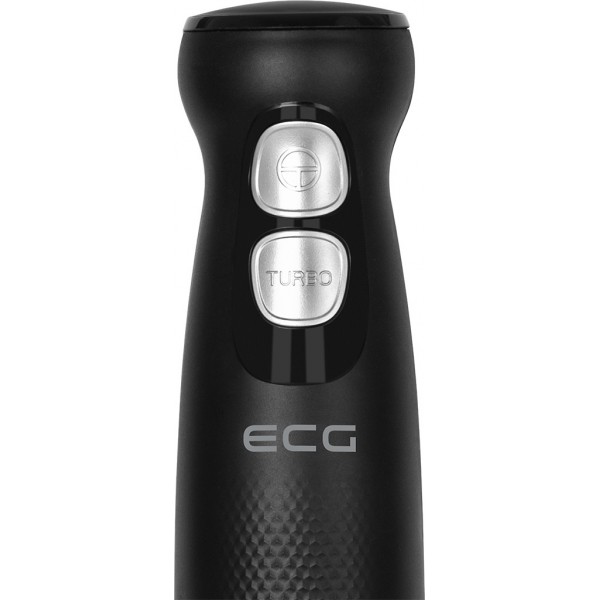 Blender de mana ECG RM 100 Max Black, 400 W, functie TURBO, tel, recipient tocator 500 ml, lame din otel inoxidabil Blender de mana ECG RM 100 Max Black, 400 W, functie TURBO, tel, recipient tocator 500 ml, lame din otel inoxidabil