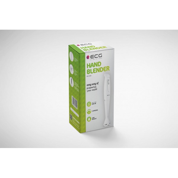 Blender de mana ECG RM 200, 200 W, 2 viteze, lama din otel inoxidabil Blender de mana ECG RM 200, 200 W, 2 viteze, lama din otel inoxidabil
