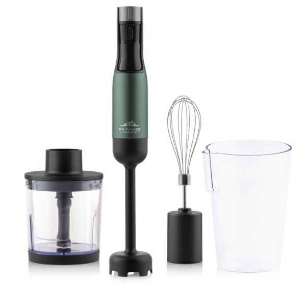 Blender de mana ETA Mano 3219 90030, 1000 W, 9 viteze, afisaj LCD, negru-verde