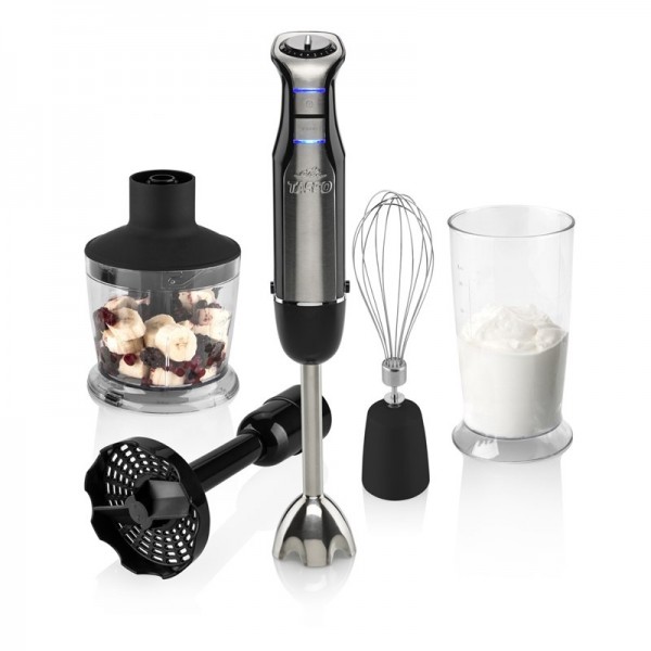 Blender de mana ETA Tasso 5056 90000, 600 W, 6 viteze, atasament special pentru piure, negru