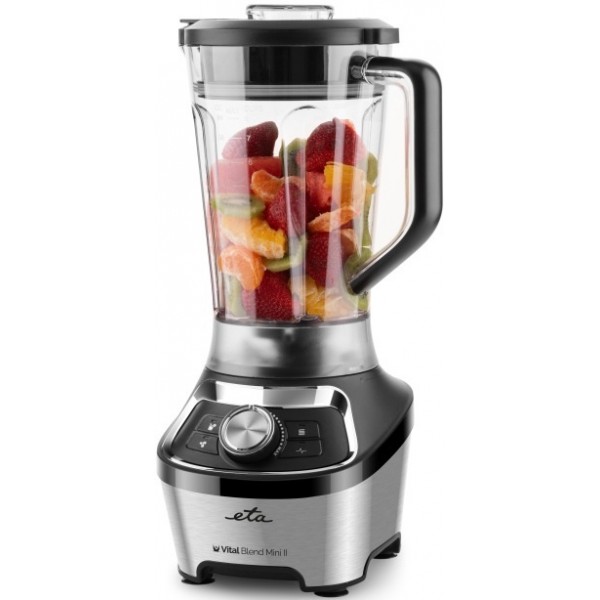 Blender de masa ETA Vital Blend Mini II 5100 90000, 1200W, 1.85 litri, 3 programe, otel inoxidabil, negru