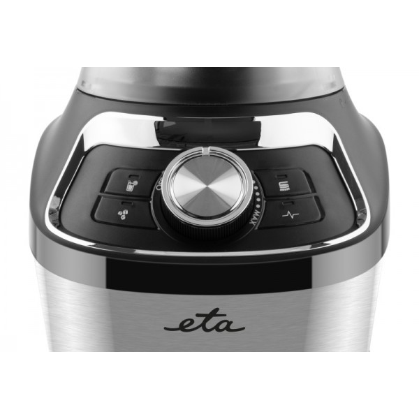 Blender de masa ETA Vital Blend Mini II 5100 90000, 1200W, 1.85 litri, 3 programe, otel inoxidabil, negru