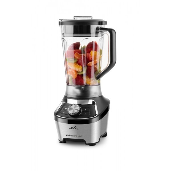 Blender de masa ETA Vital Blend Mini II 5100 90000, 1200W, 1.85 litri, 3 programe, otel inoxidabil, negru