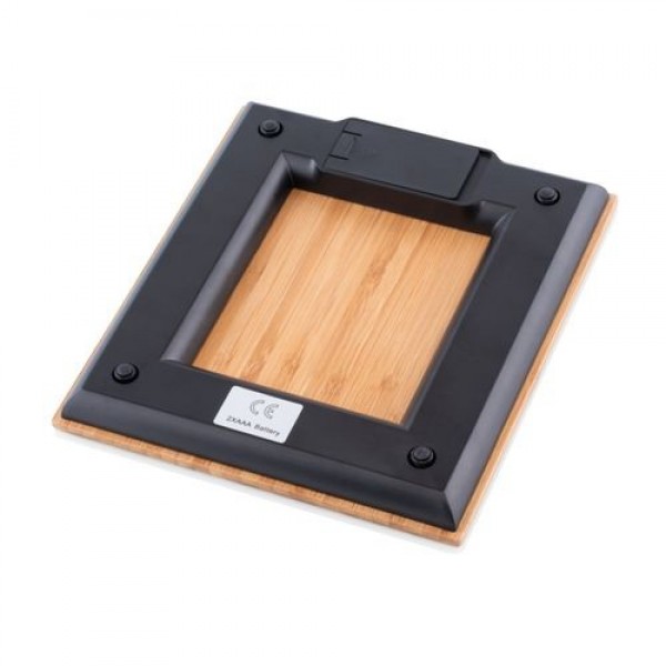 Cantar de bucatarie ETA Bambi 9778, 5 kg, precizie 1g, TARA, afisaj LCD, bambus