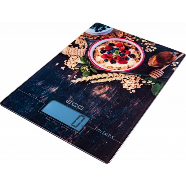 Cantar digital de bucatarie ECG KV 1021 berries, 10 Kg, functie TARA, precizie 1 g, LCD