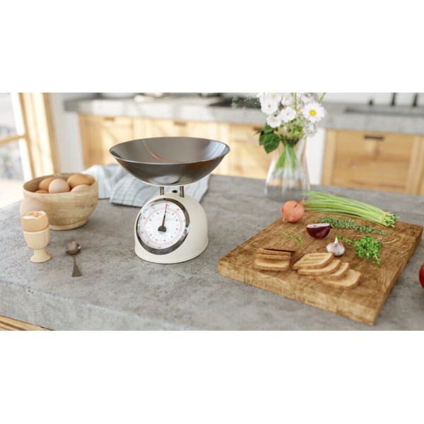 Cantar mecanic de bucatarie ETA Storio 5777 BEJ, 5 kg, precizie 25g, vas 5 L din otel inoxidabil Cantar mecanic de bucatarie ETA Storio 5777 BEJ, 5 kg, precizie 25g, vas 5 L din otel inoxidabil