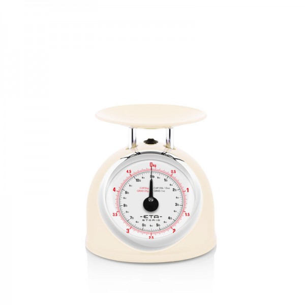 Cantar mecanic de bucatarie ETA Storio 5777 BEJ, 5 kg, precizie 25g, vas 5 L din otel inoxidabil Cantar mecanic de bucatarie ETA Storio 5777 BEJ, 5 kg, precizie 25g, vas 5 L din otel inoxidabil