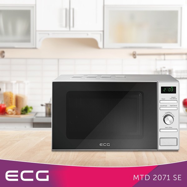 Cuptor cu microunde ECG MTD 2071 SE, 20L, 700W, 6 programe