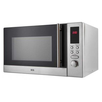 Cuptor cu microunde ECG MTD 231 S, 23 litri, 800 W, 5 niveluri de putere, 8 programe automate, otel inoxidabil