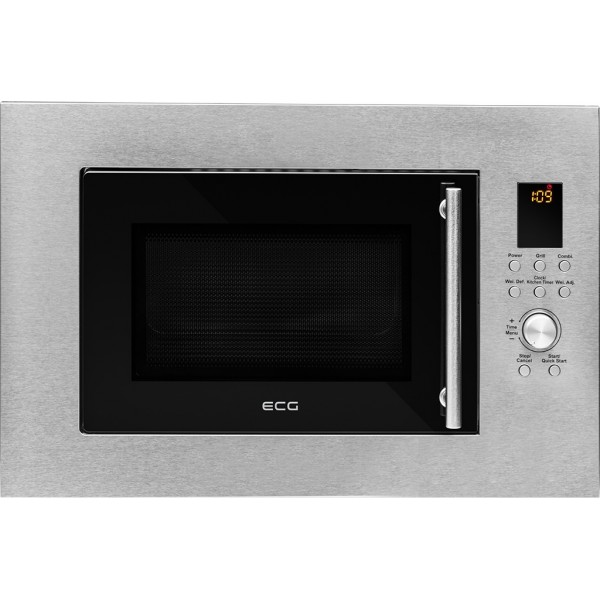 Cuptor cu microunde incorporabil ECG MTD 2390 VGSS, 23 L, interior din inox, 8 programe automate, 900 W + 1000 W Cuptor cu microunde incorporabil ECG MTD 2390 VGSS, 23 L, interior din inox, 8 programe automate, 900 W + 1000 W