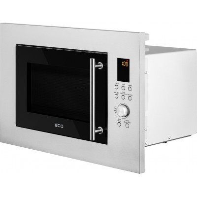 Cuptor cu microunde incorporabil ECG MTD 2390 VGSS, 23 L, interior din inox, 8 programe automate, 900 W + 1000 W
