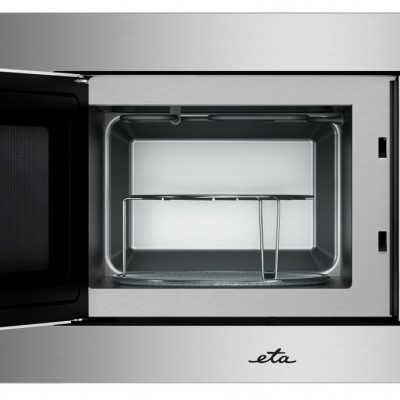 Cuptor cu microunde incorporabil ETA 479990000, 1000 W + 800 W, 8 programe, otel inoxidabil