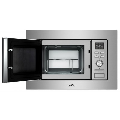 Cuptor cu microunde incorporabil ETA 479990000, 1000 W + 800 W, 8 programe, otel inoxidabil