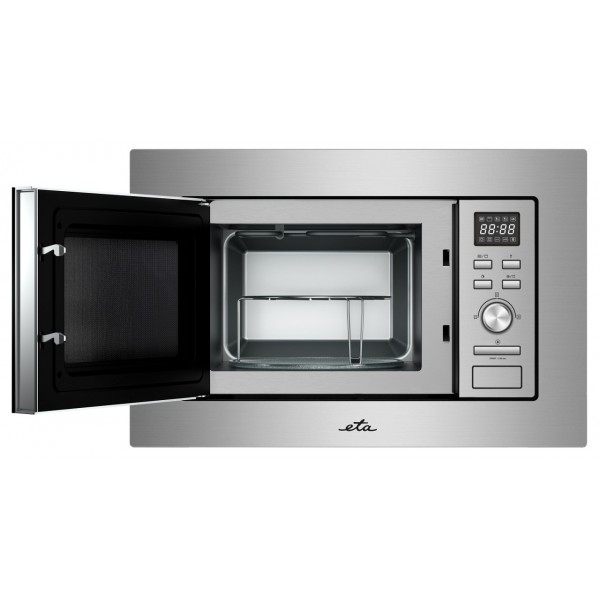Cuptor cu microunde incorporabil ETA 479990000, 1000 W + 800 W, 8 programe, otel inoxidabil