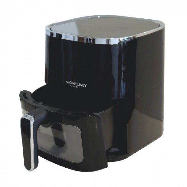 Friteuza cu aer cald 138748 Michelino, 5 litri, 1450 W, 80 °C - 200 °C, 12 programe presetate, negru