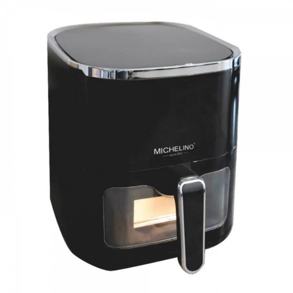 Friteuza cu aer cald 138748 Michelino, 5 litri, 1450 W, 80 °C - 200 °C, 12 programe presetate, negru