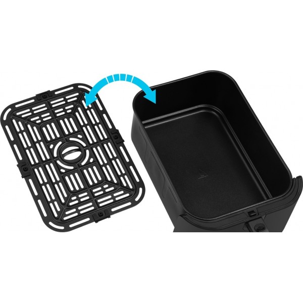 Friteuza cu aer cald AF 8020 Ai Slim Fry, 1700 W, 8 litri, 100-200°C, 6 programe automate, Program AI Smart, negru Friteuza cu aer cald AF 8020 Ai Slim Fry, 1700 W, 8 litri, 100-200°C, 6 programe automate, Program AI Smart, negru